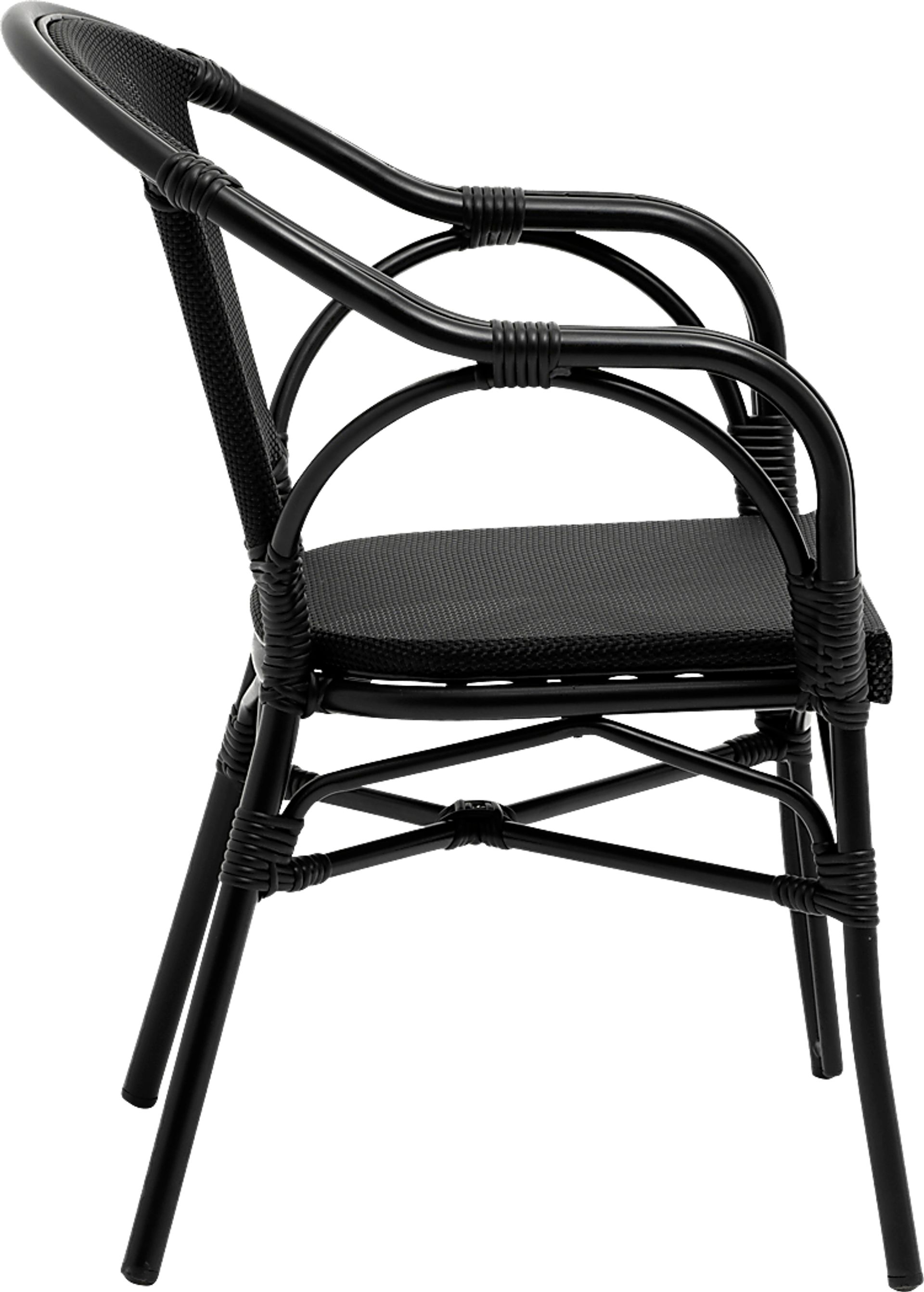 Palumbo I Black Arm Chair, Set of 2 - Image 6