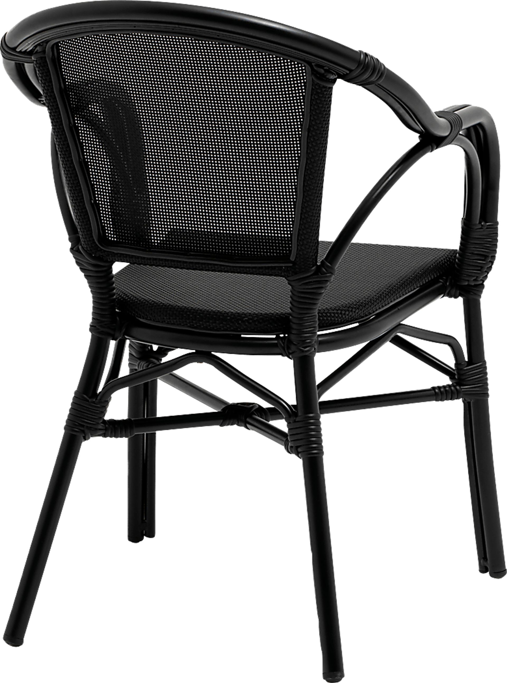 Palumbo I Black Arm Chair, Set of 2 - Image 7