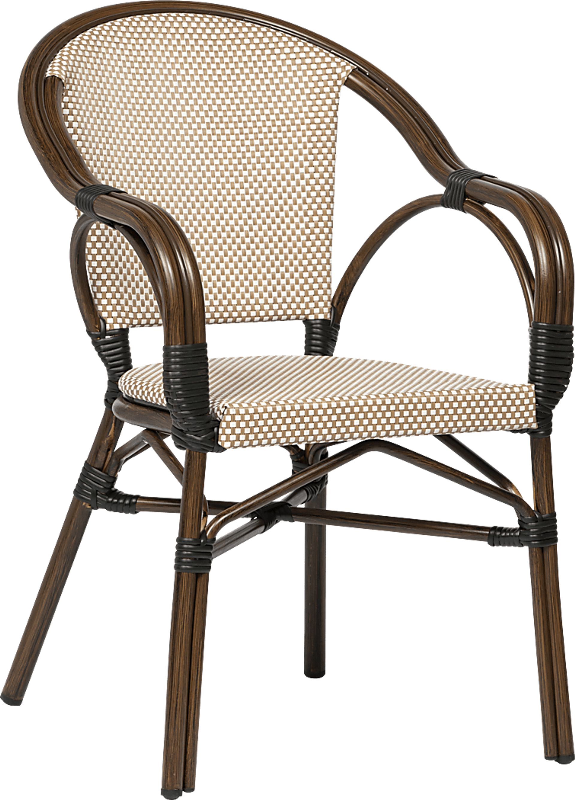Palumbo II Brown Arm Chair, Set of 2 - Image 4