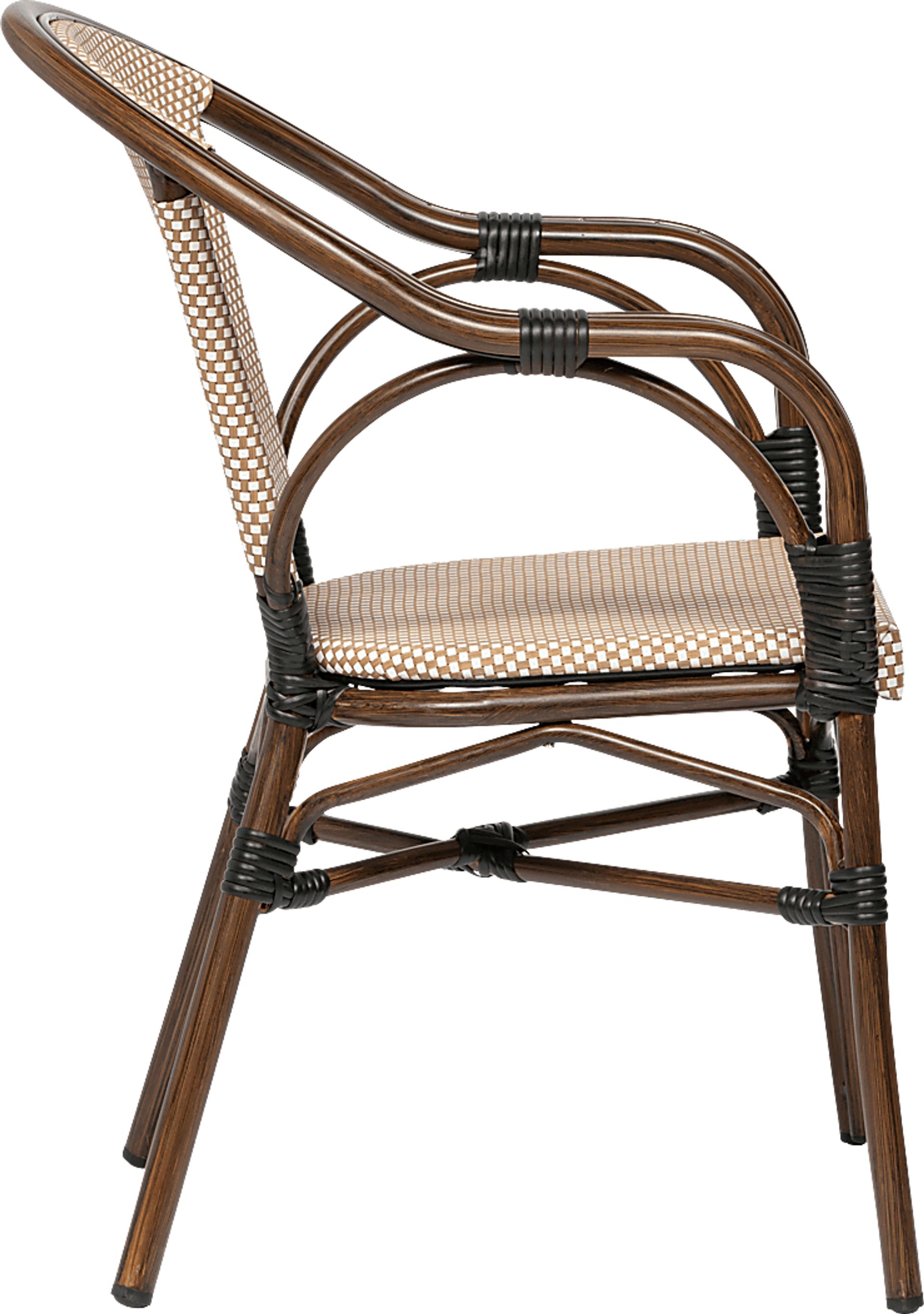 Palumbo II Brown Arm Chair, Set of 2 - Image 5