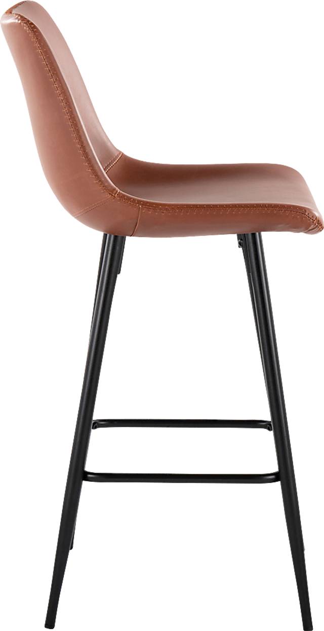 Pamco Cognac Counter Height Stool, Set of 2 - Thumbnail - Image 4