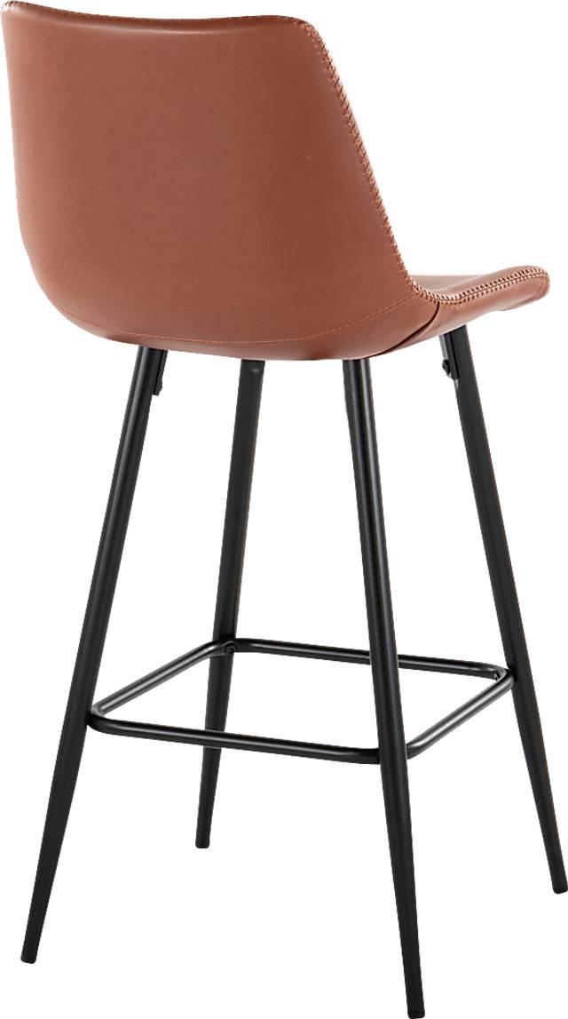 Pamco Cognac Counter Height Stool, Set of 2 - Thumbnail - Image 5