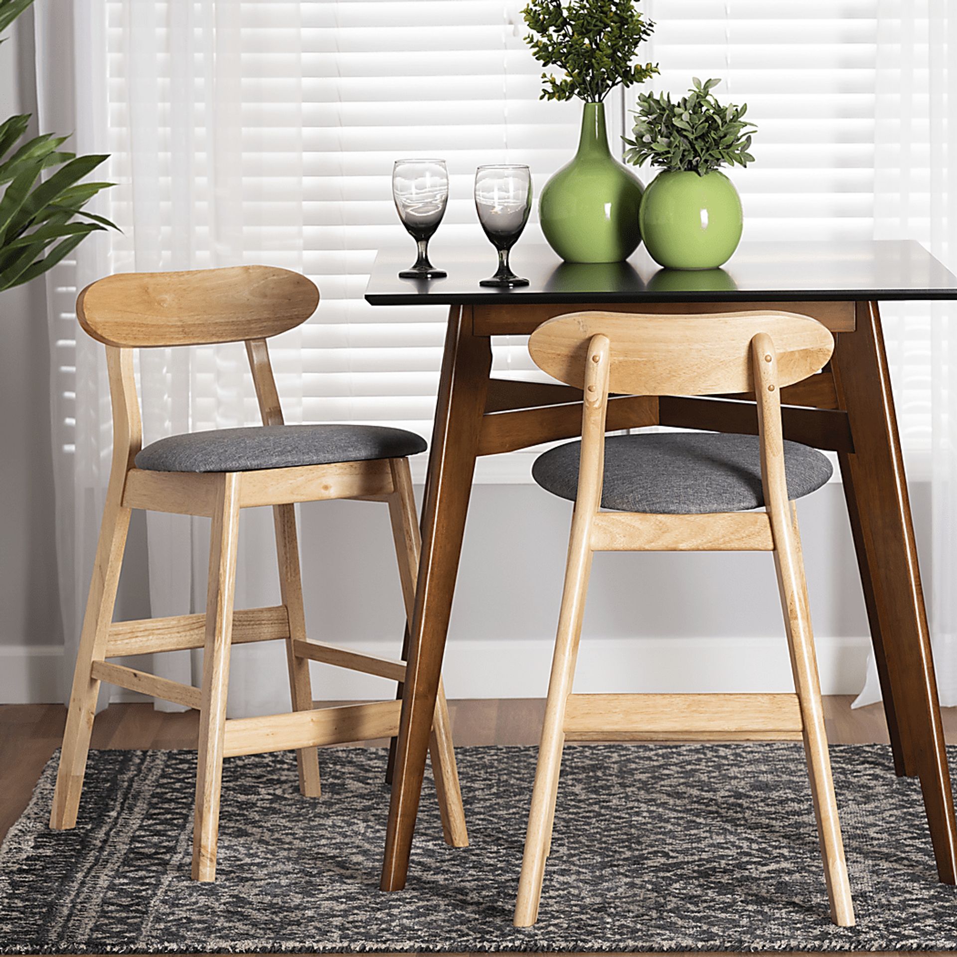 Pamona Natural Counter Stool, Set of 2 - Image 2
