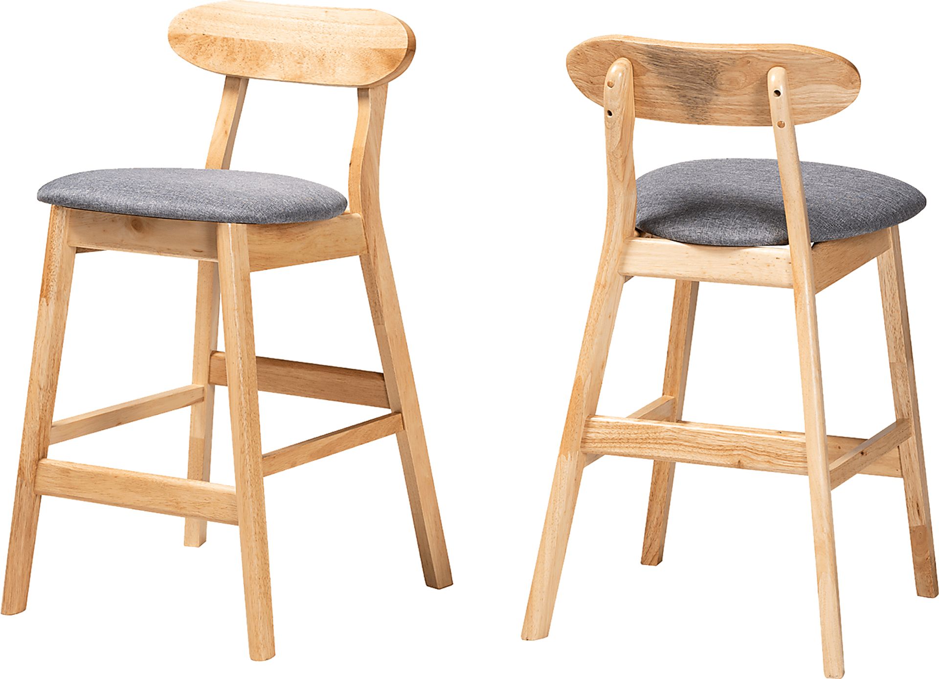 Pamona Natural Counter Stool, Set of 2 - Image 1