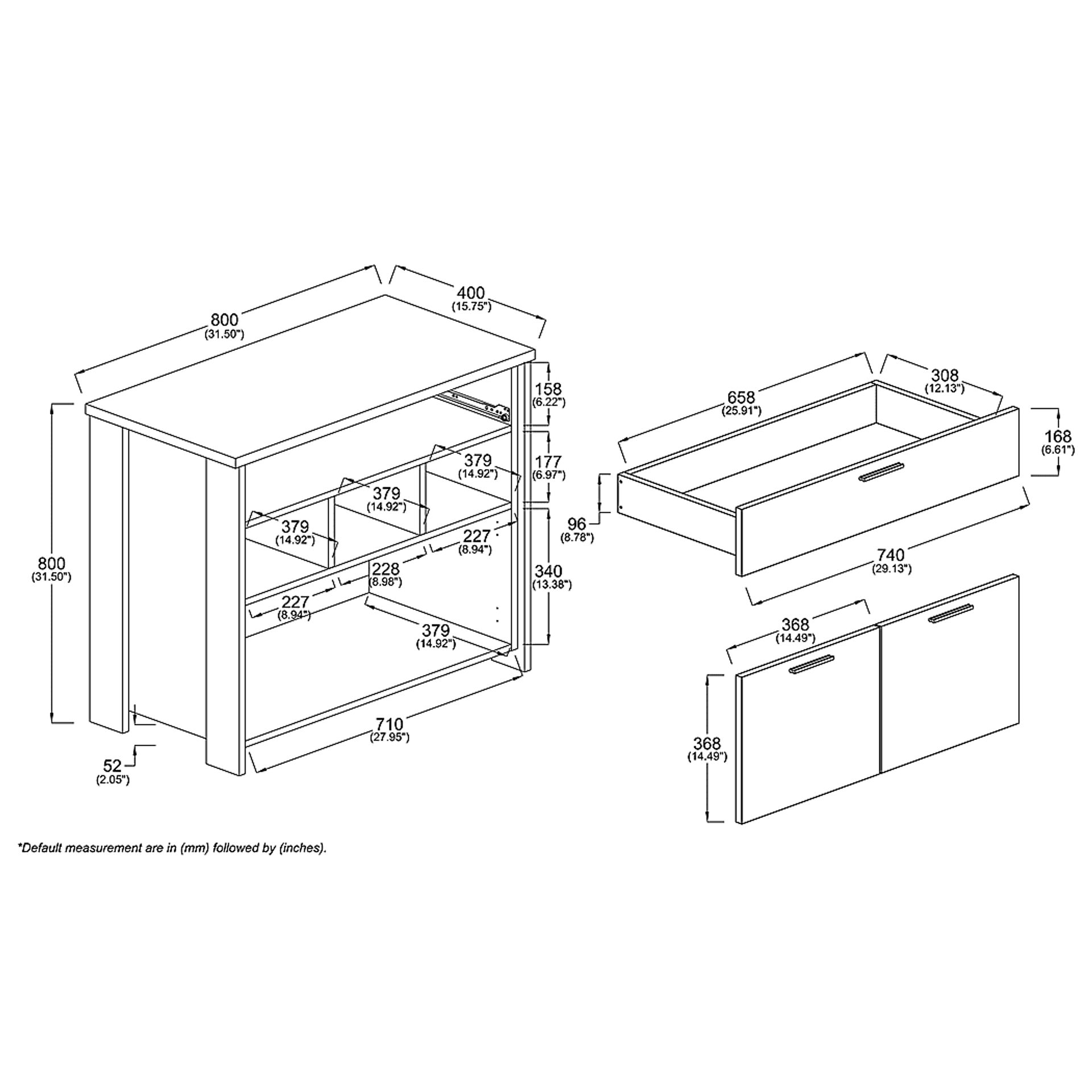 Pamrick Brown Sideboard - Image 10