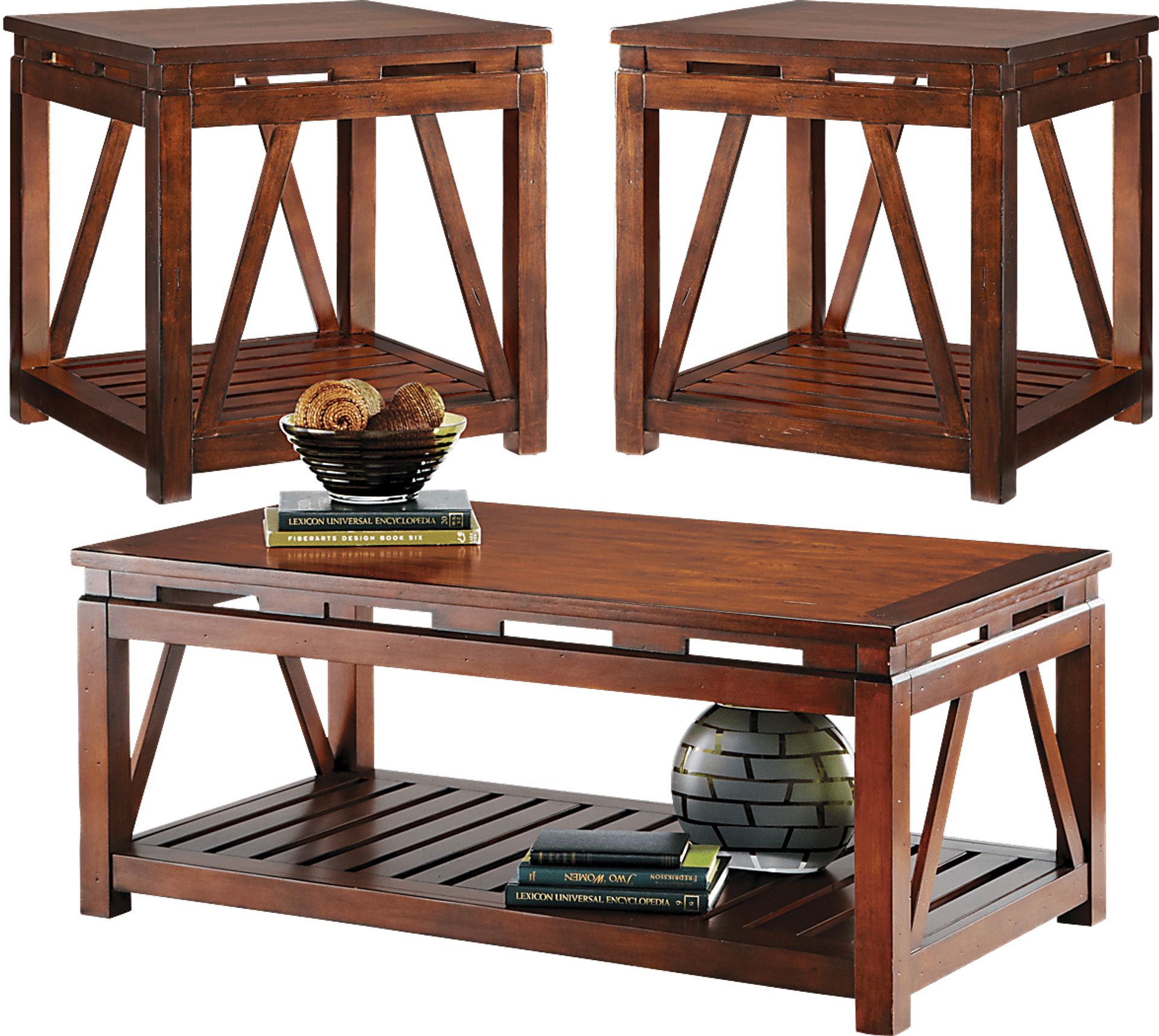 Panama Jack Breezy View Cherry 3 Pc Table Set - Image 1