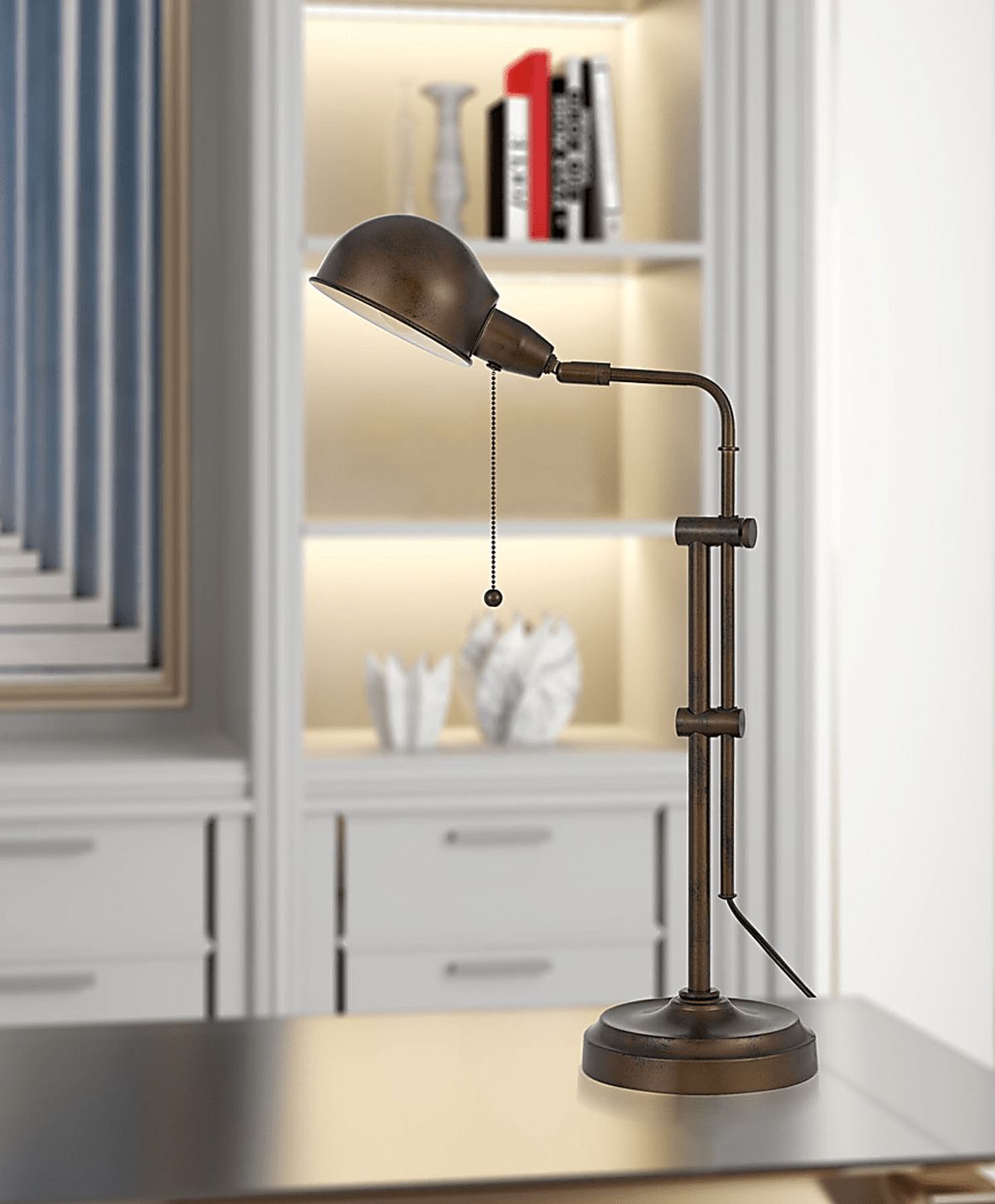 Panamint Rust Red Table Lamp | Rooms to Go