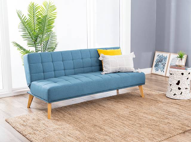Panetta Blue Futon - Thumbnail - Image 4