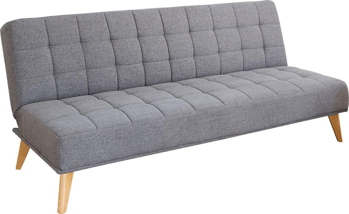 Gray Linen,Polyester Fabric Futon Rooms To Go