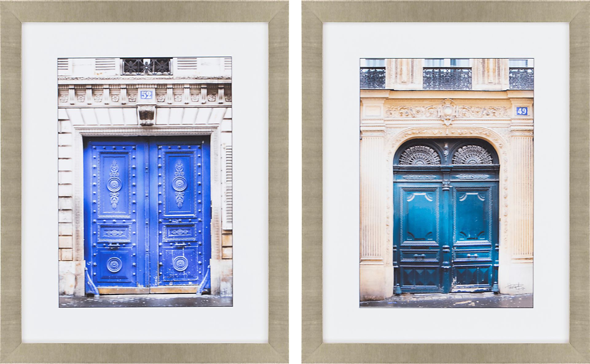 Pankey II Blue Set of 2 Artwork - Image 1