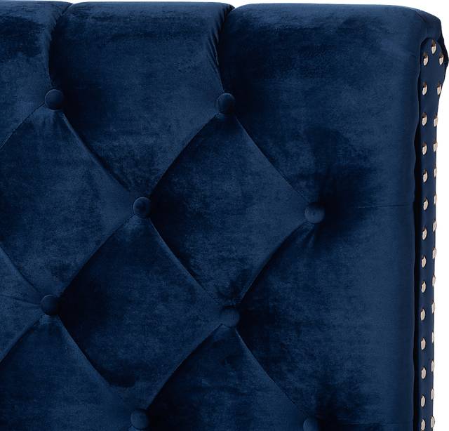 Panola Blue King Bed - Thumbnail - Image 4
