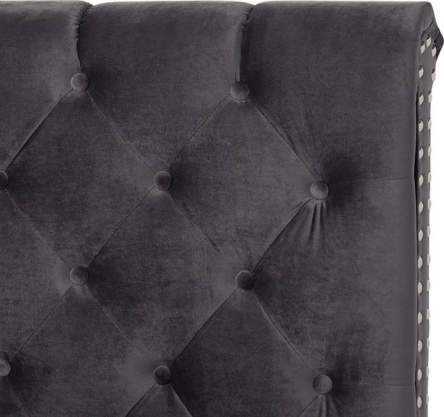 Panola Dark Gray King Bed - Thumbnail - Image 4