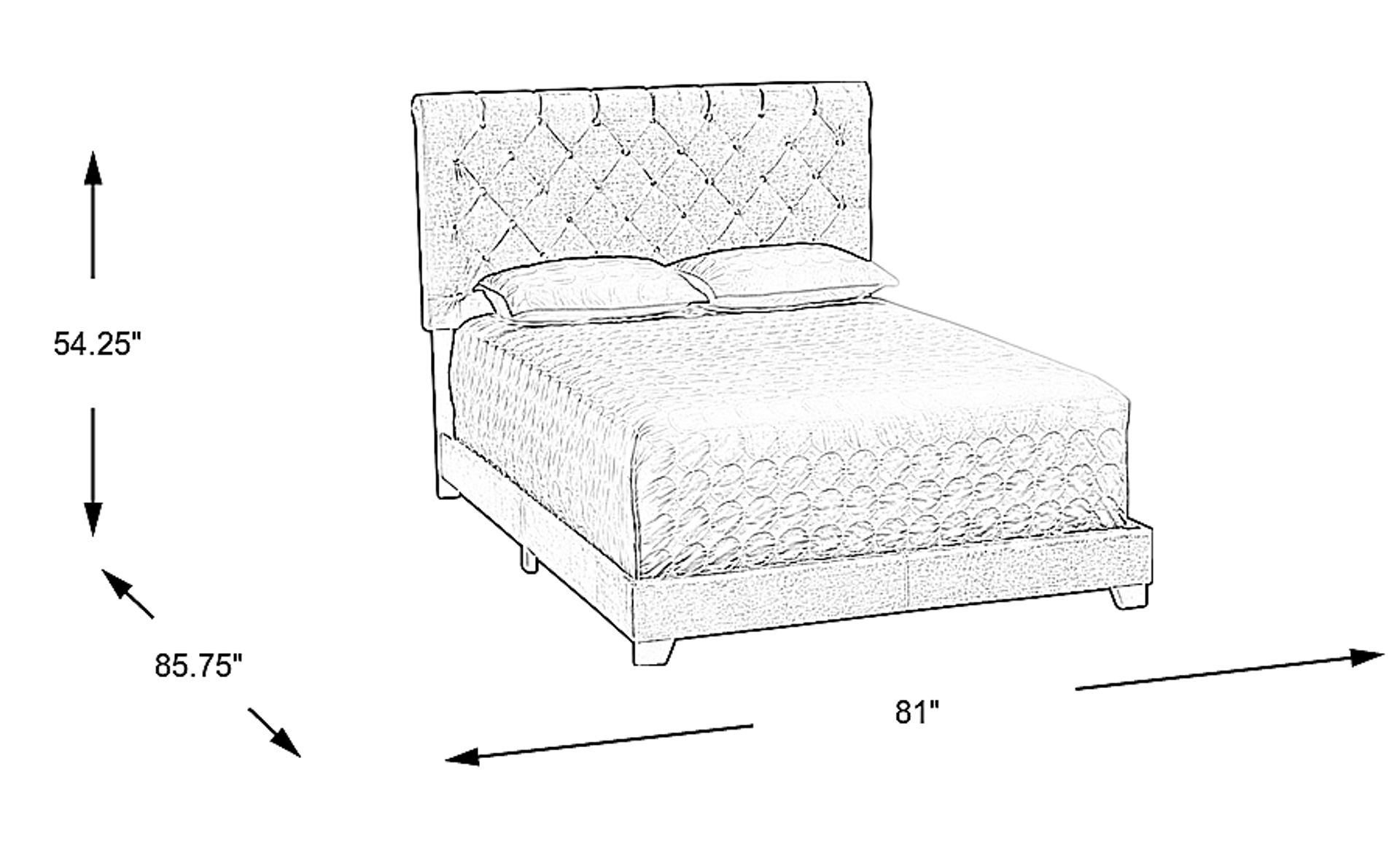 Dimension Image. Please refer to the Dimension Tab on this page for dimension details.