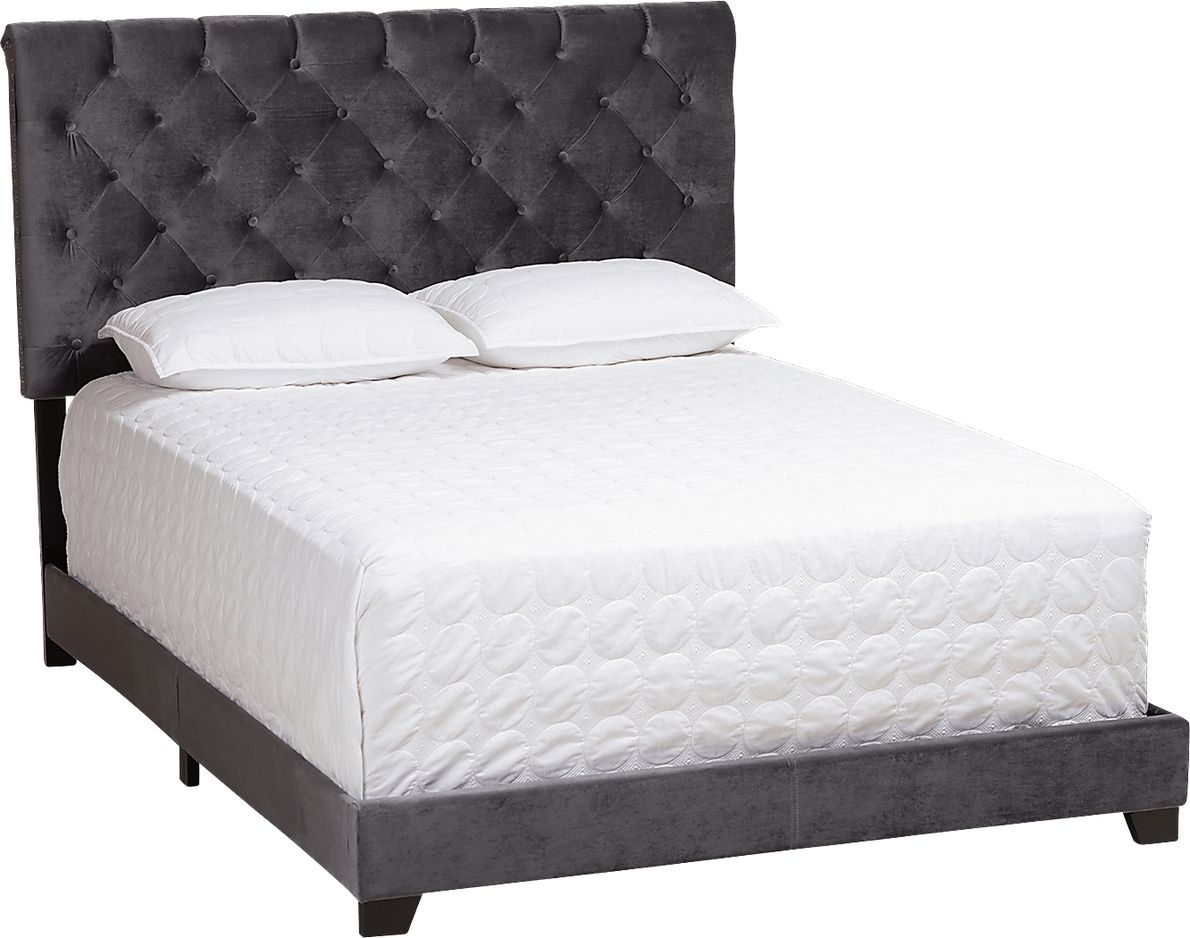Panola Dark Gray Queen Bed