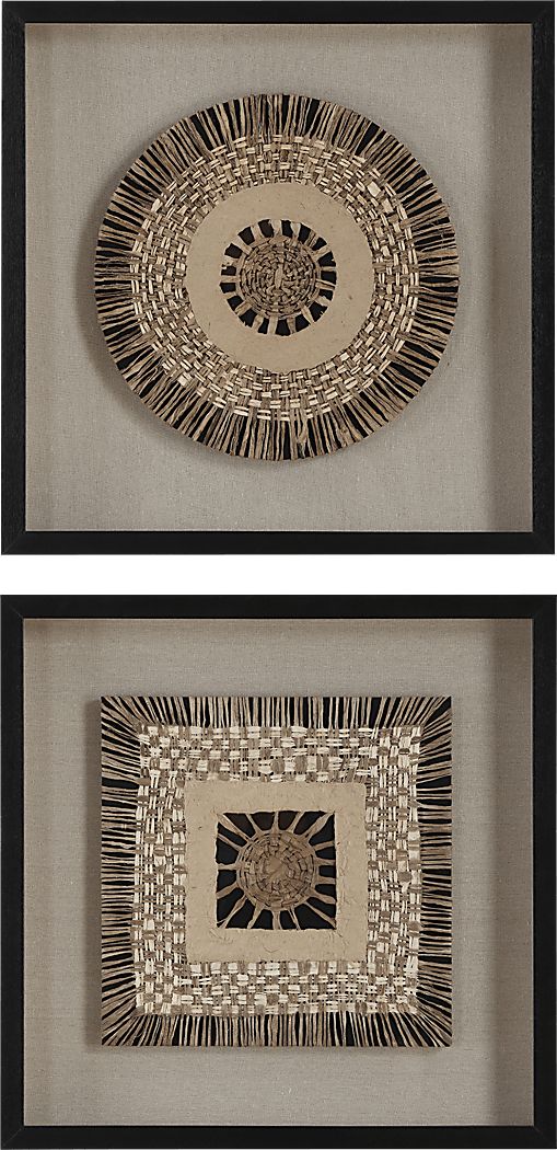 Paog Brown Shadow Box, Set of 2