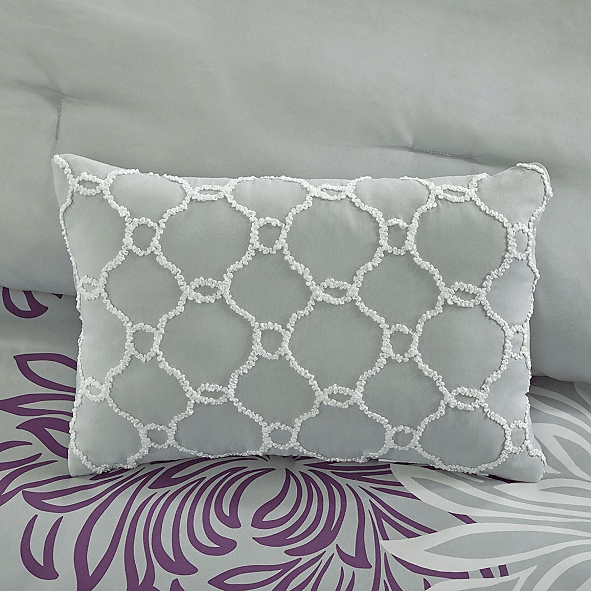 Papania Purple 9 Pc Queen Comforter Set - Image 6