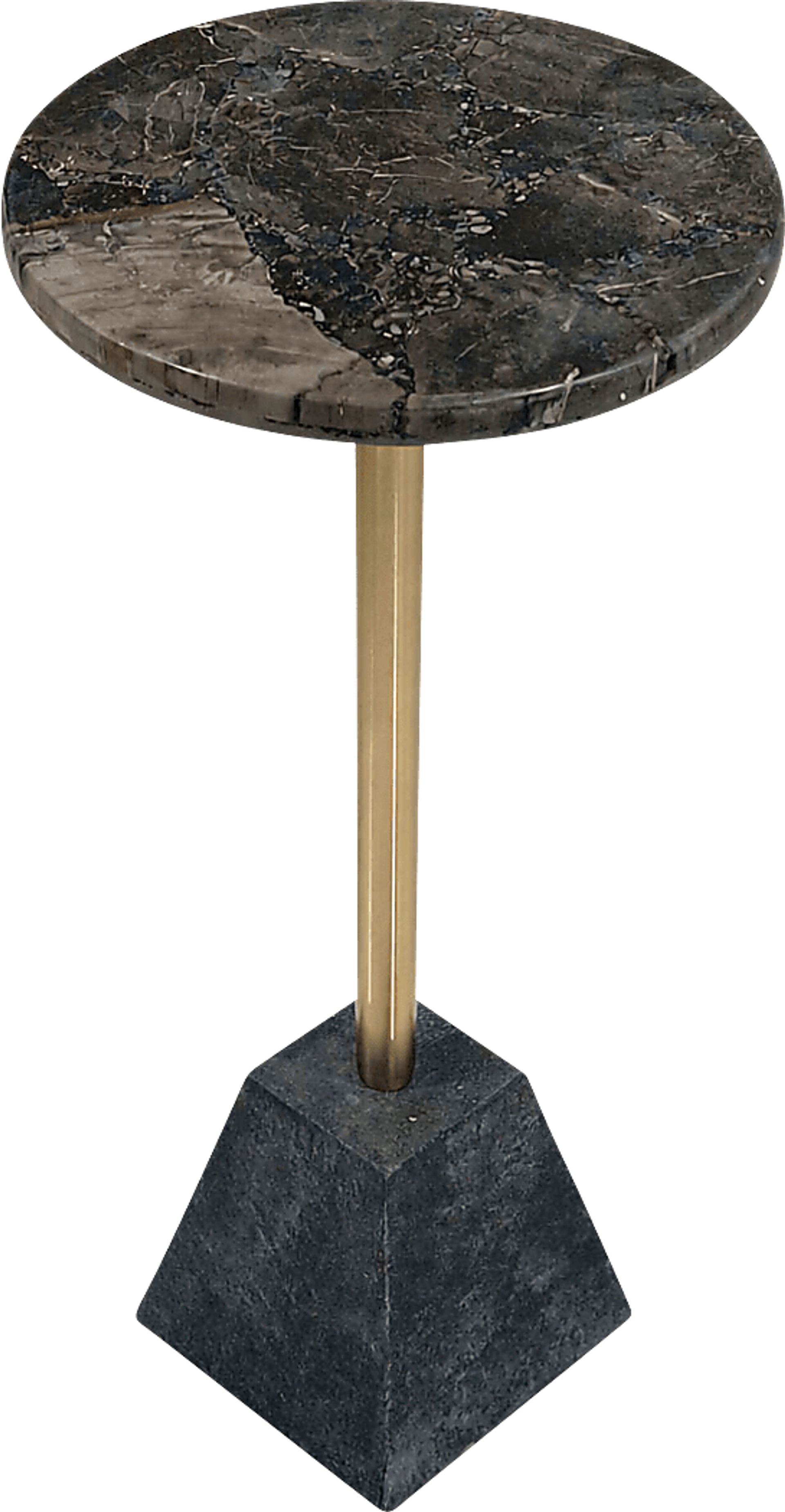 Papave Gold/Black Accent Table - Image 4