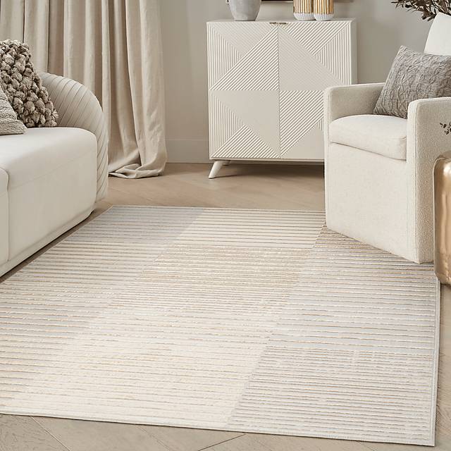 Paphi Beige/Silver 5'3 x 7'3 Rug - Thumbnail - Image 3