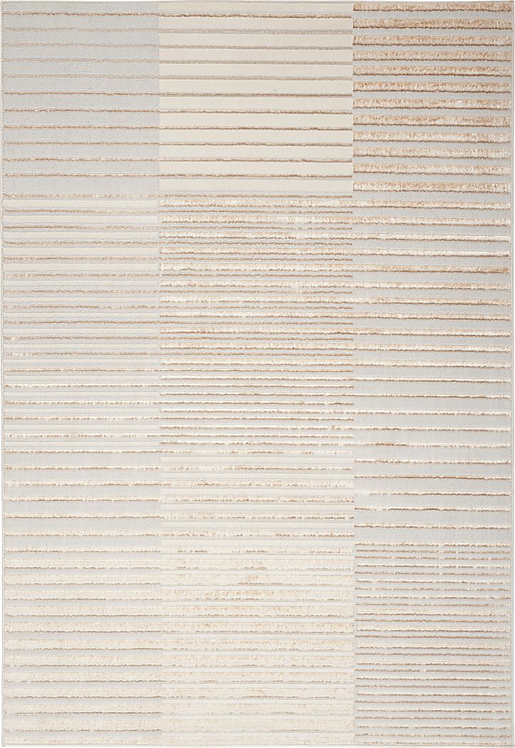 Paphi Beige/Silver 5'3 x 7'3 Rug