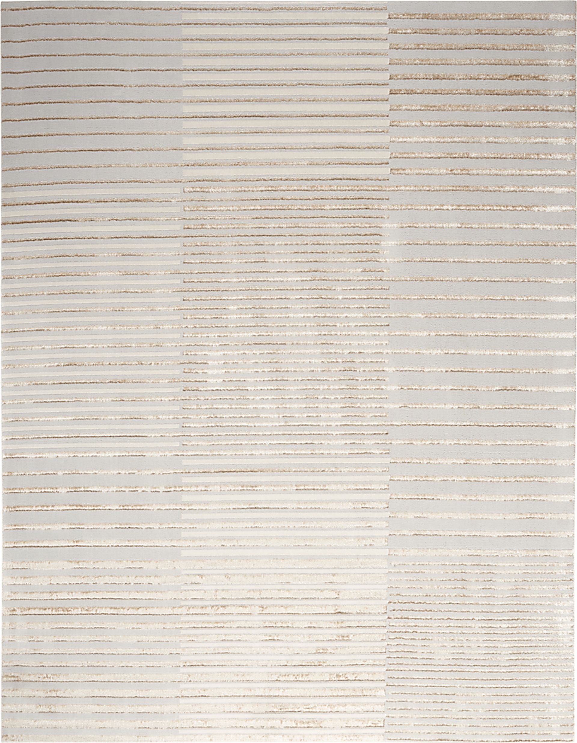 Paphi Beige/Silver 7'10 x 9'10 Rug - Image 1