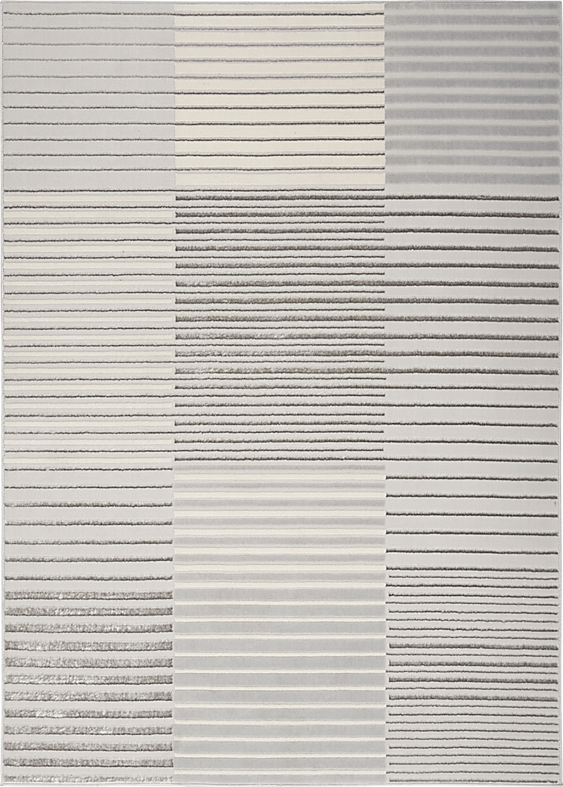 Paphi Silver/Gray 5'3 x 7'3 Rug - Image 1