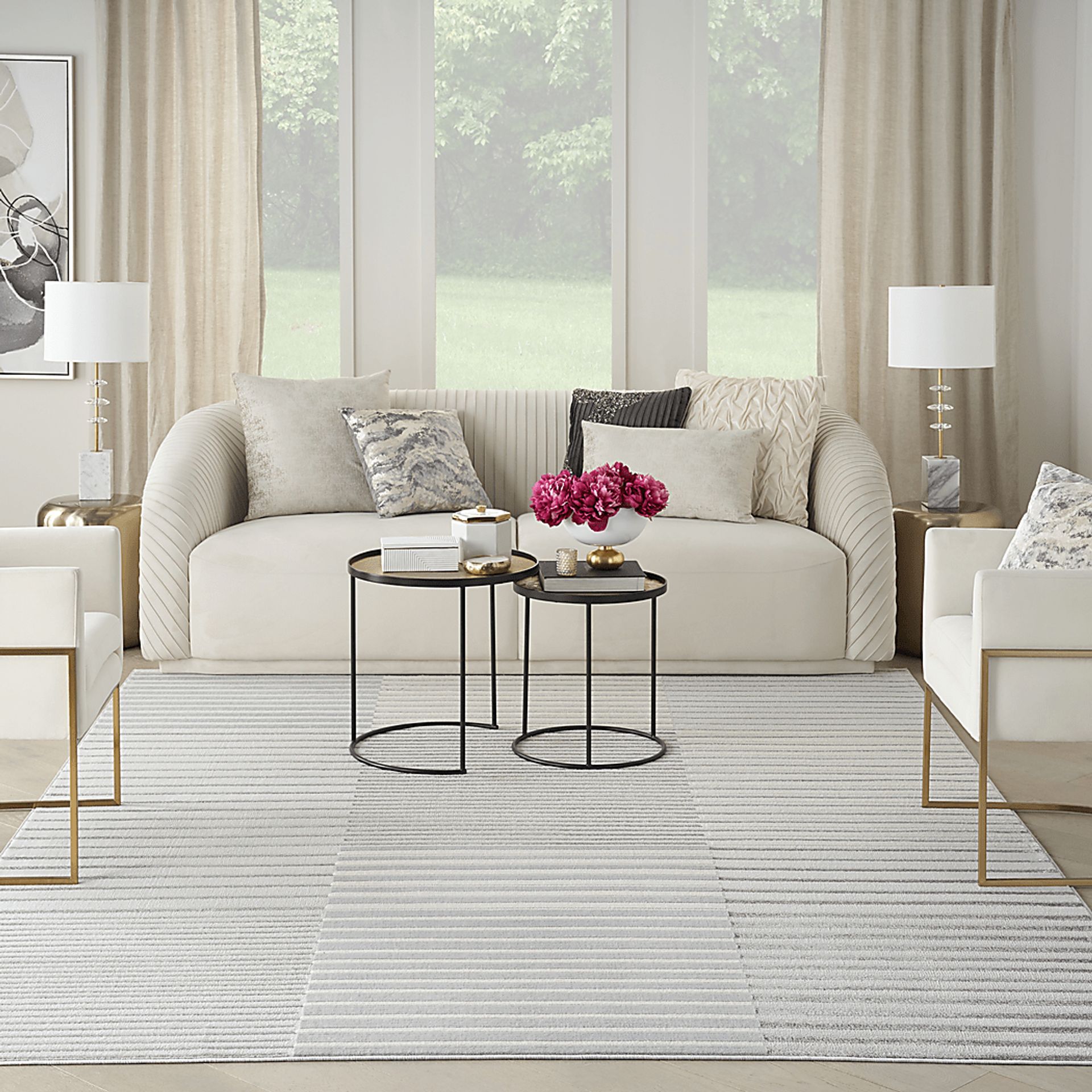 Paphi Silver/Gray 7'10 x 9'10 Rug - Image 2