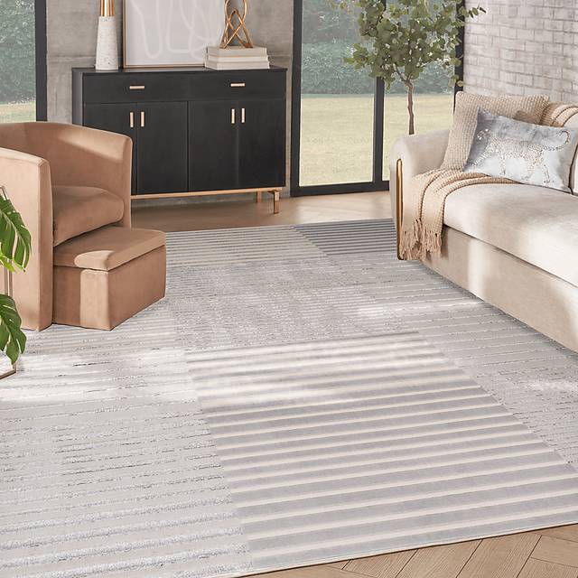 Paphi Silver/Gray 9' x 12' Rug - Thumbnail - Image 2