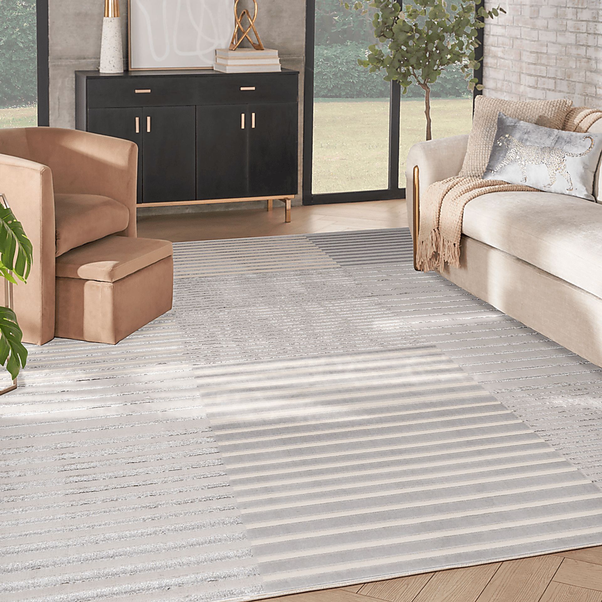 Paphi Silver/Gray 9' x 12' Rug - Image 2