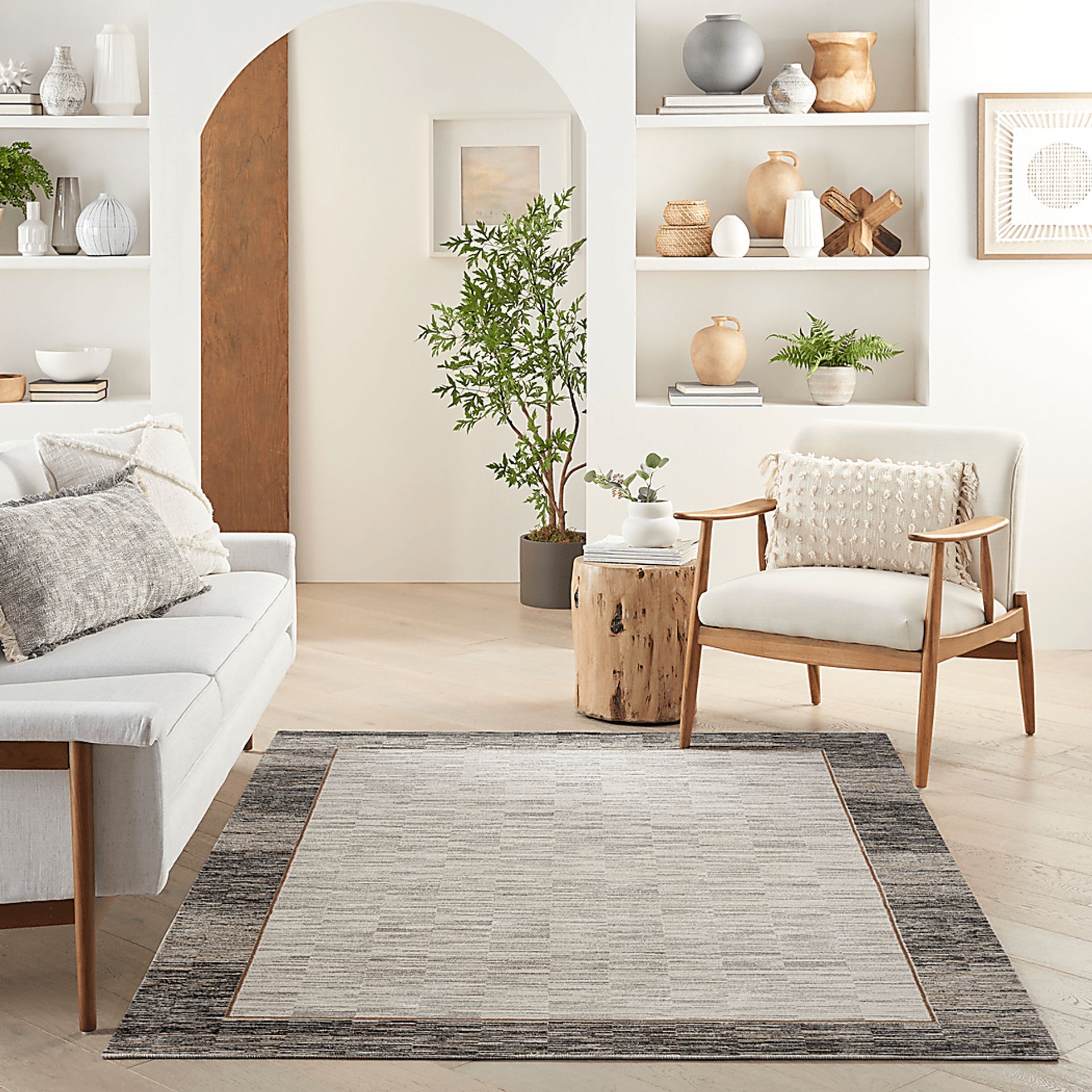 Paradare Gray/Black 5'3 x 7'3 Rug - Image 3