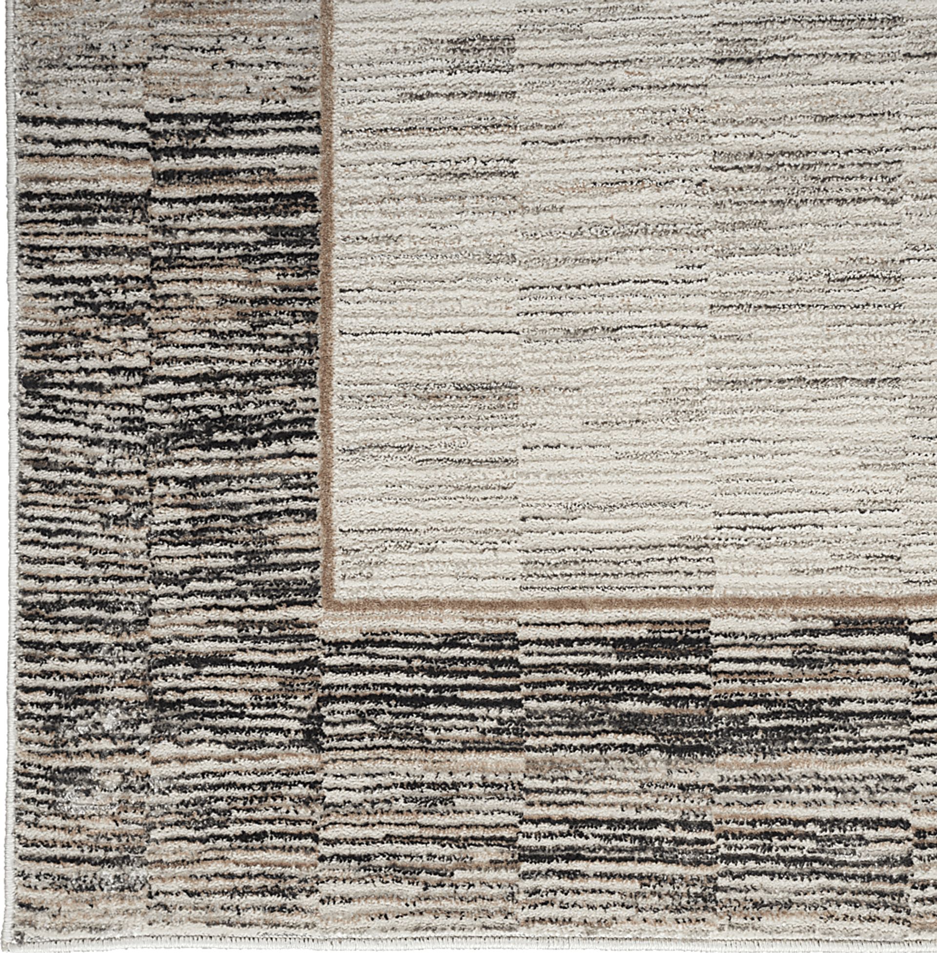 Paradare Gray/Black 5'3 x 7'3 Rug - Image 8