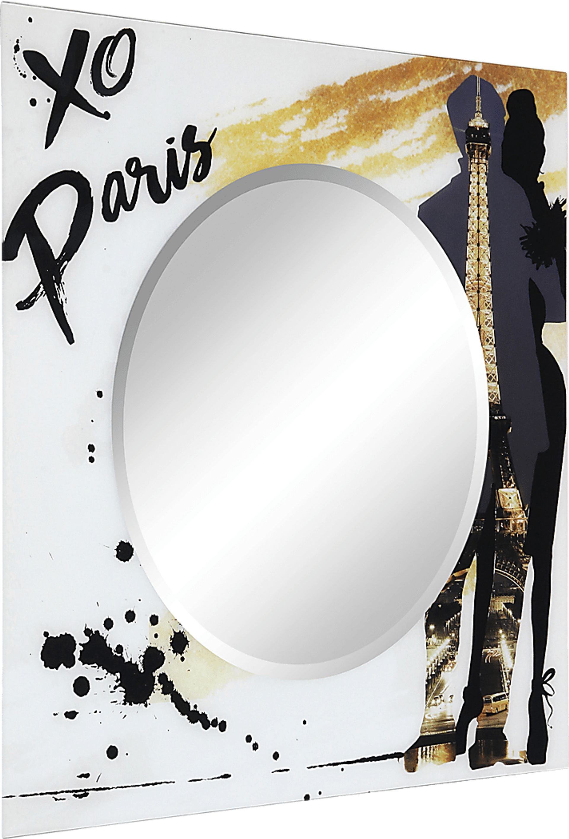 Paris Love Gold Mirror - Image 2