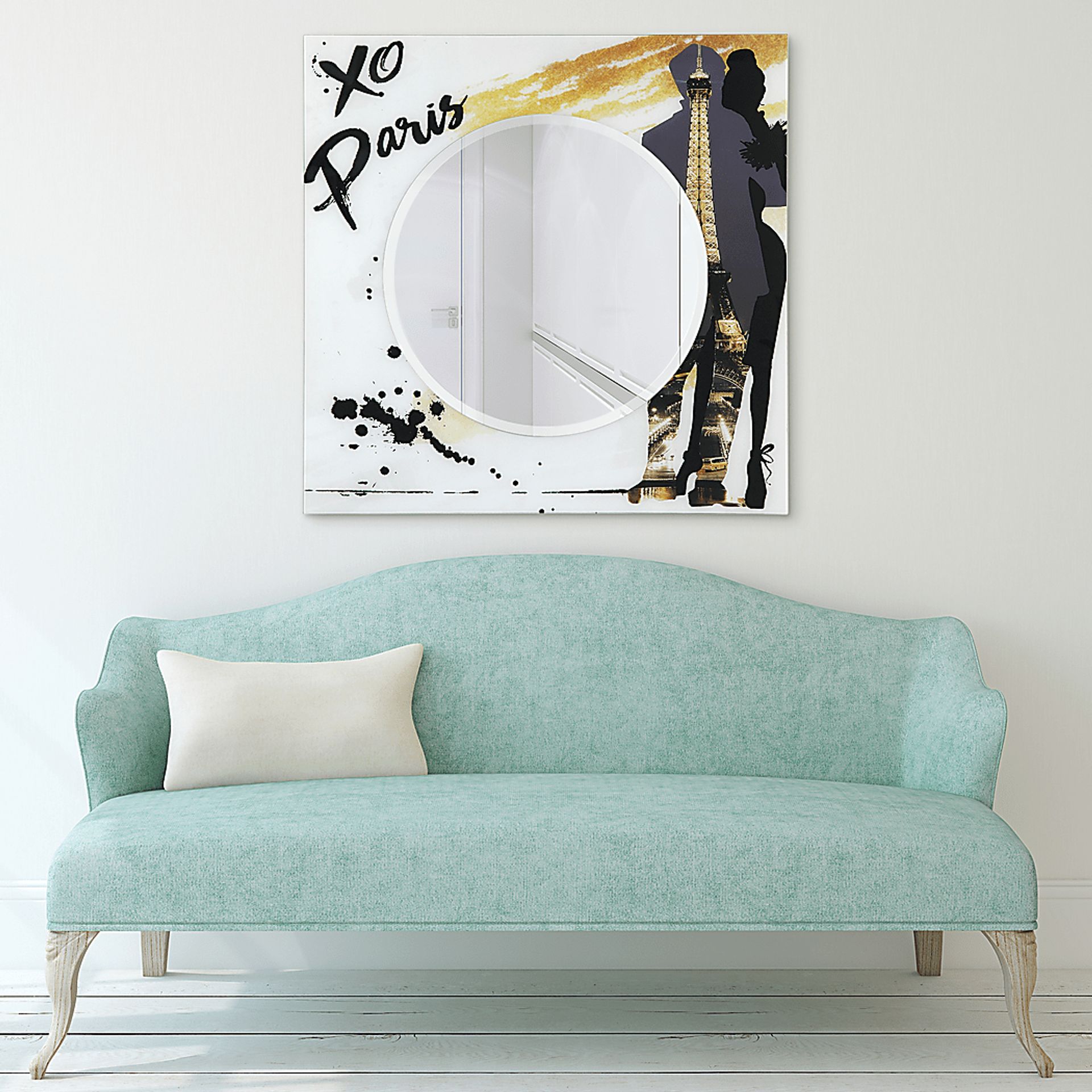 Paris Love Gold Mirror - Image 3