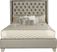 Paris Silver 8 Pc King Upholstered Bedroom