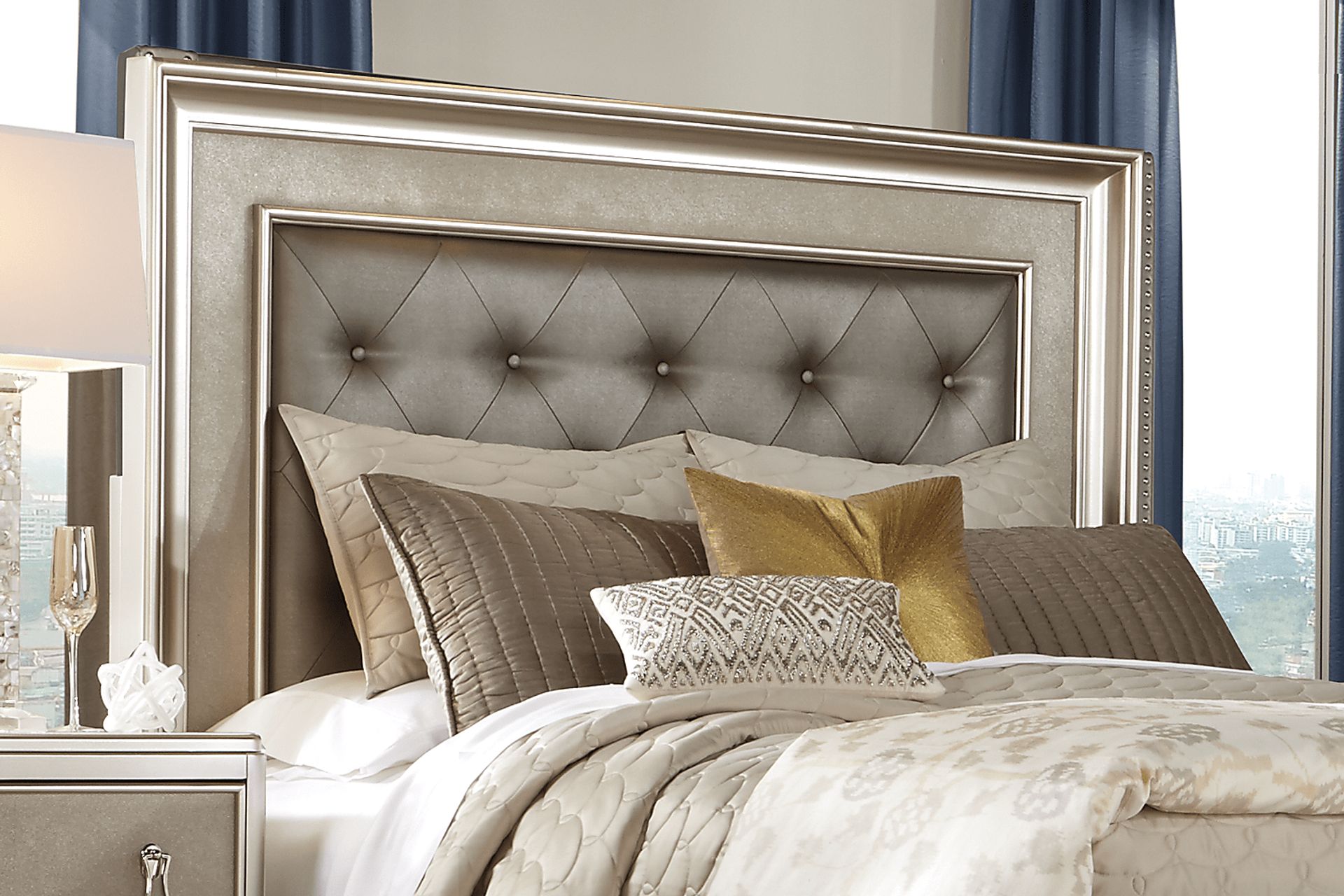 Paris Silver 7 Pc King Bedroom - Image 3
