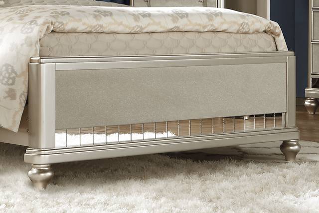 Paris Silver 5 Pc King Bedroom - Thumbnail - Image 4