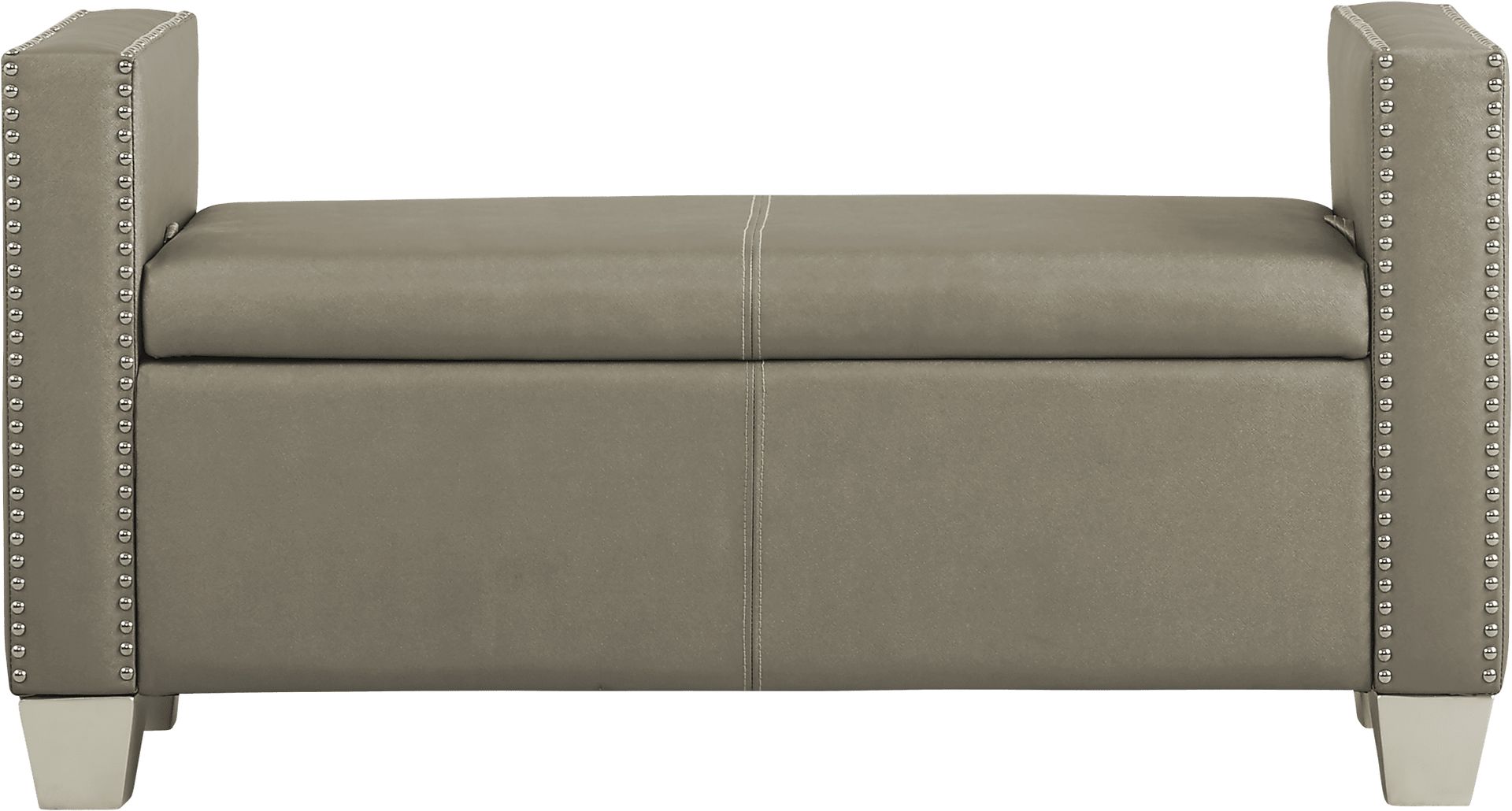Paris Silver Storage Bench - Image 2
