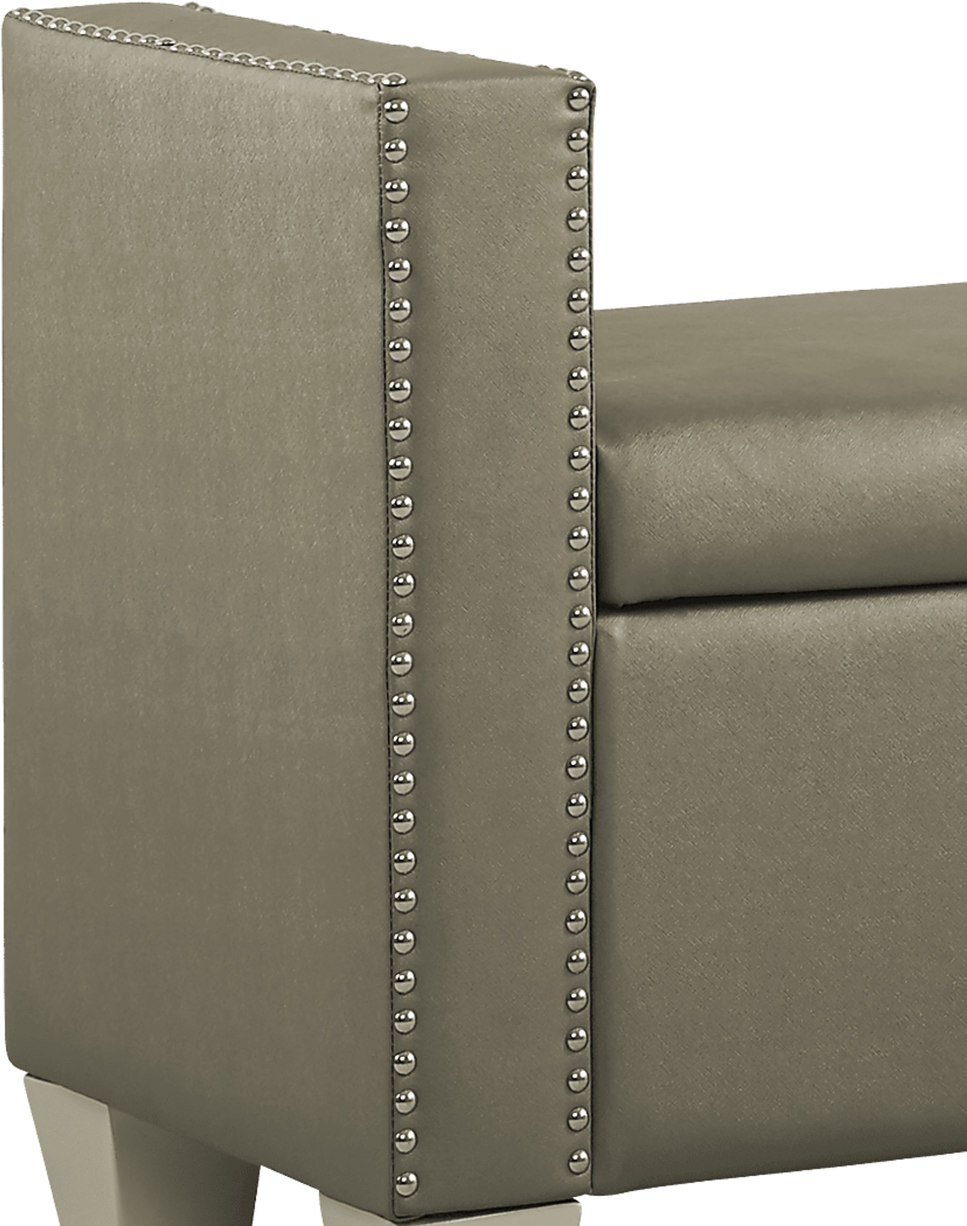 Paris Silver Storage Bench - Image 3