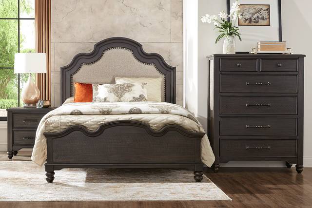 Park Grove Black 5 Pc Queen Bedroom - Thumbnail - Image 1