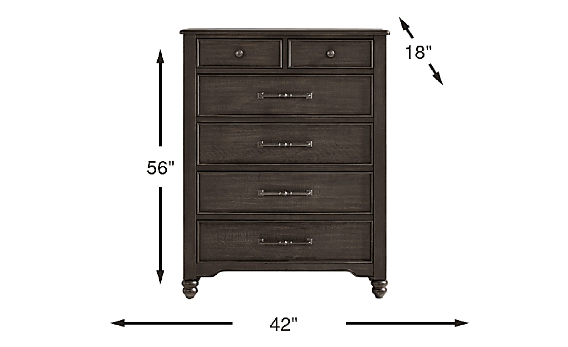Dimension Image. Please refer to the Dimension Tab on this page for dimension details.