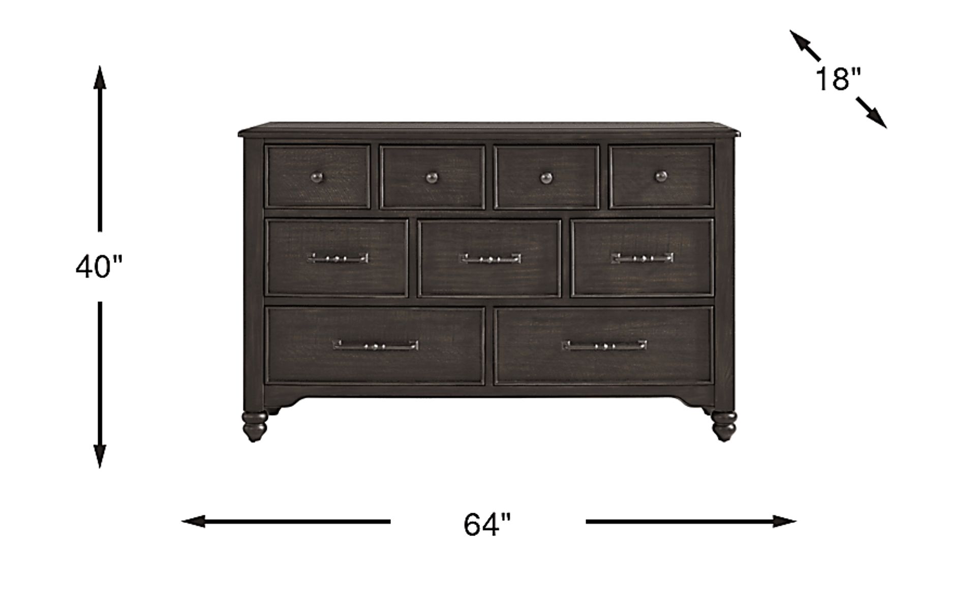 Dimension Image. Please refer to the Dimension Tab on this page for dimension details.