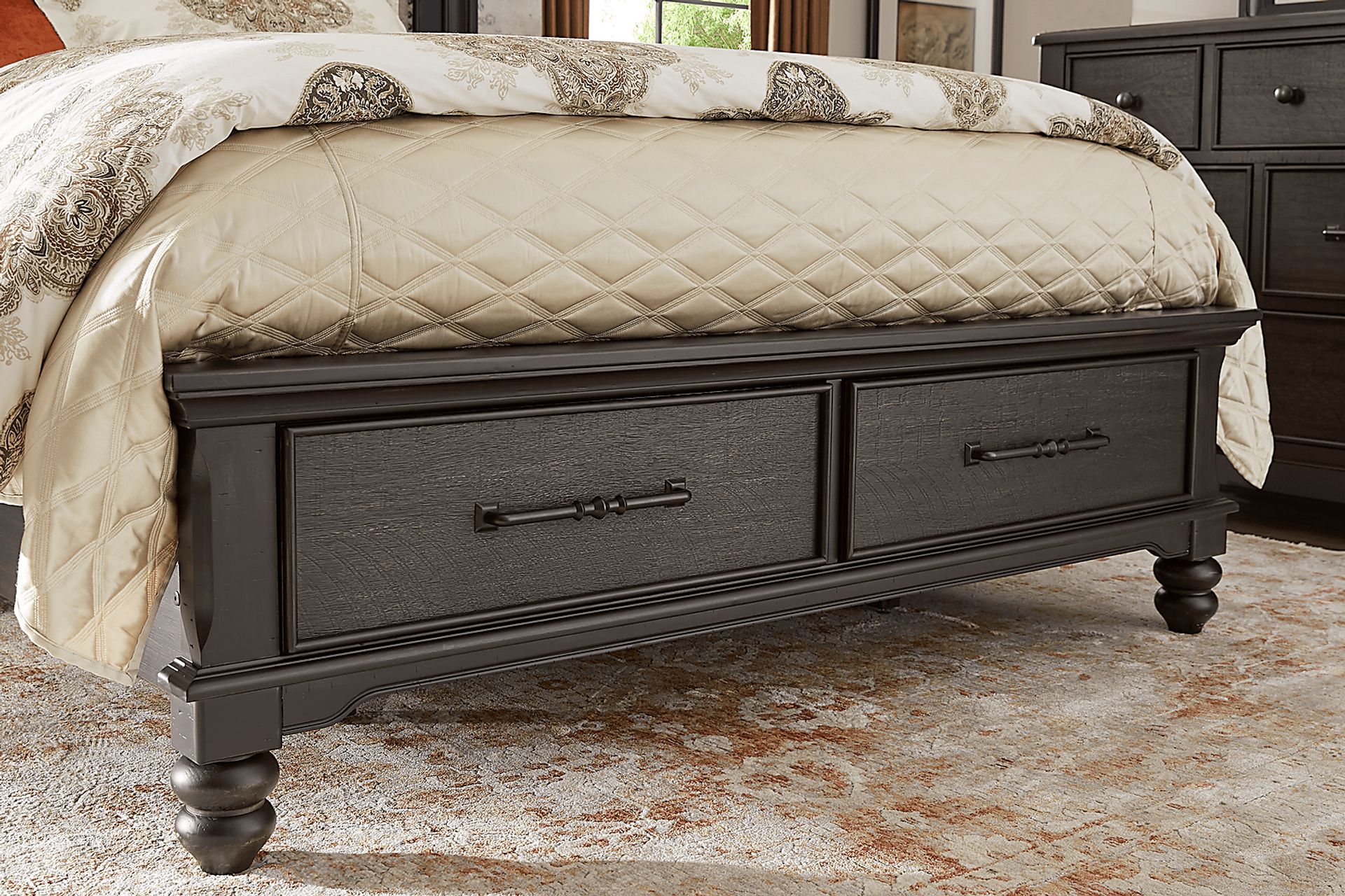 Park Grove Black Queen Storage Bed - Image 3