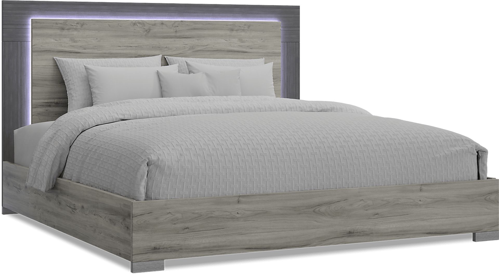 Park Slope Gray 3 Pc King Panel Bed - Image 1