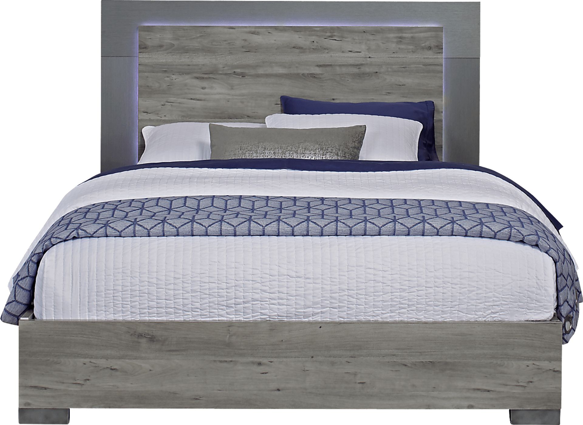 Park Slope Gray 3 Pc Queen Panel Bed - Image 1