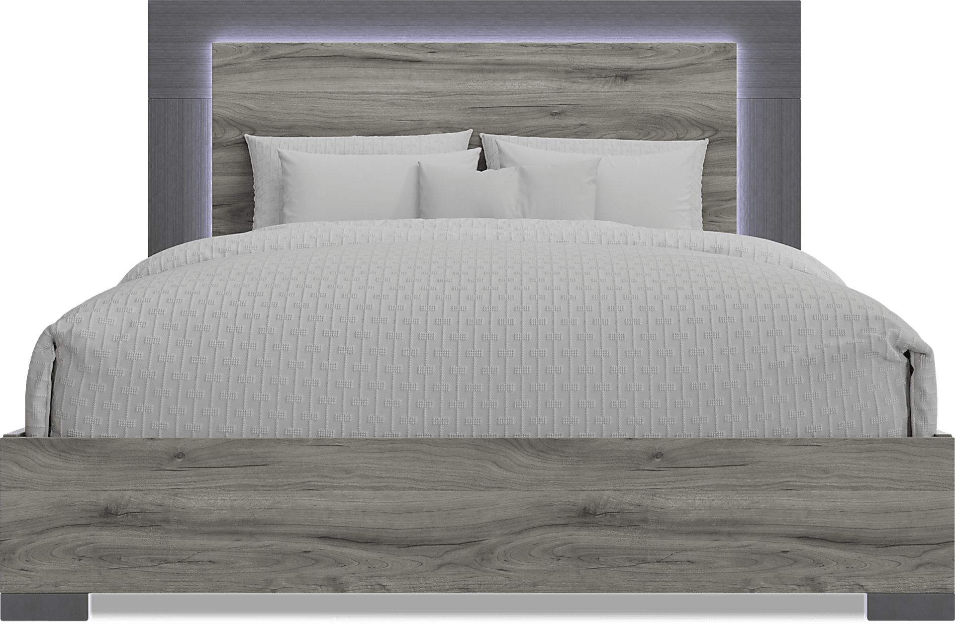 Park Slope Gray 3 Pc Queen Panel Bed - Image 3