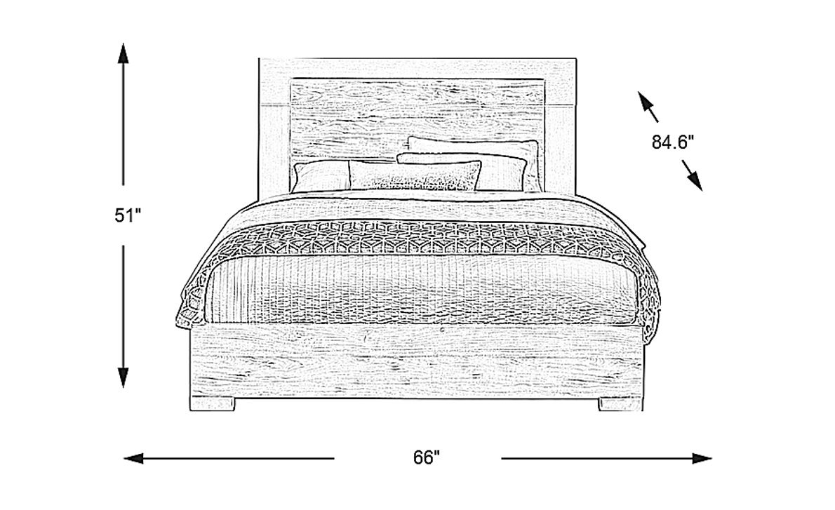 Park Slope Gray 3 Pc Queen Panel Bed - Rooms To Go