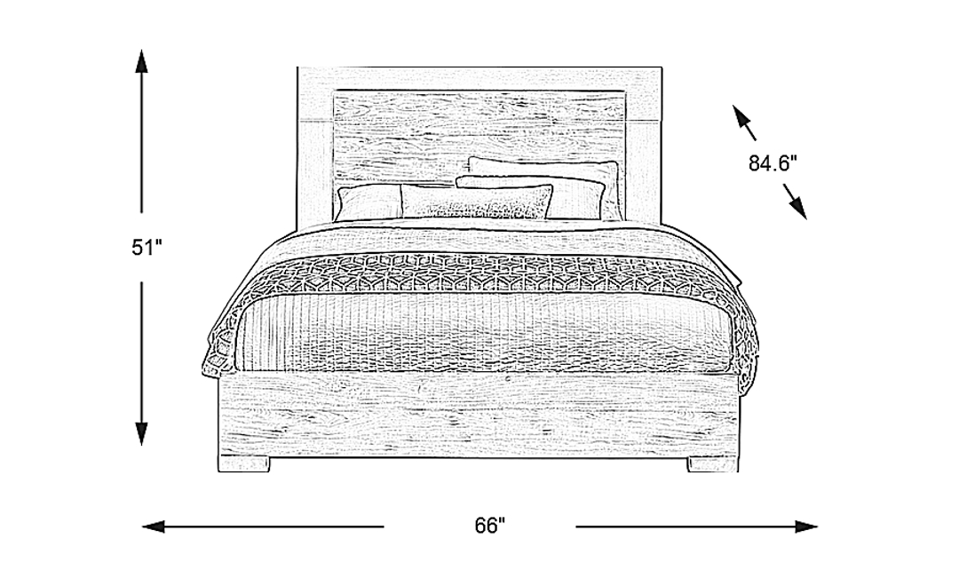 Park Slope Gray 3 Pc Queen Panel Bed