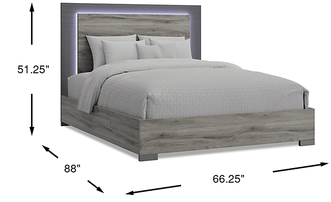 Park Slope Gray 3 Pc Queen Panel Bed