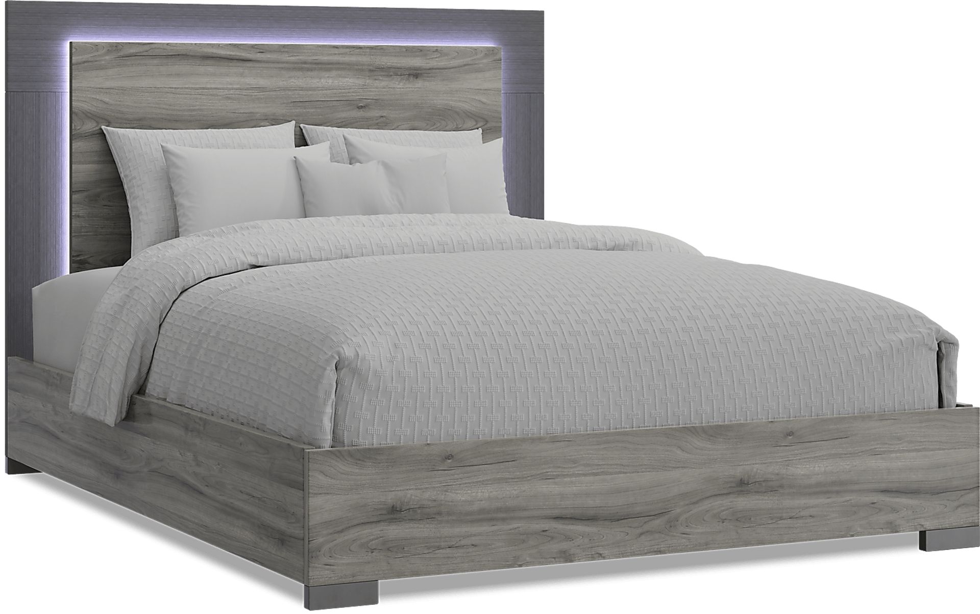 Park Slope Gray 3 Pc Queen Panel Bed - Image 1