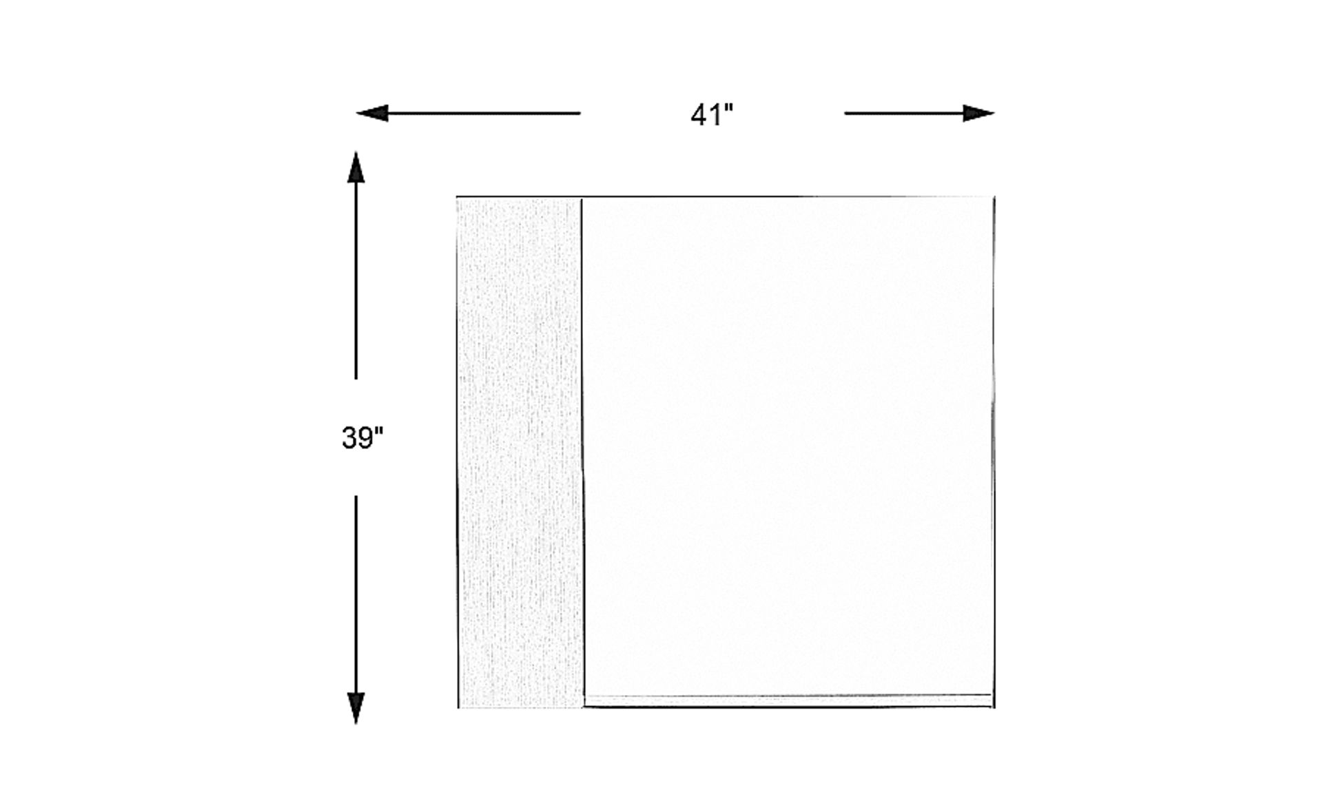 Dimension Image. Please refer to the Dimension Tab on this page for dimension details.