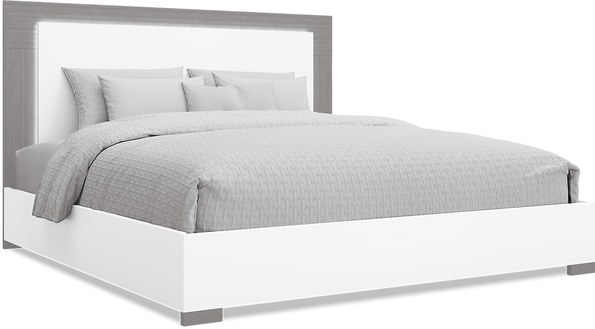 Park Slope White 5 Pc King Panel Bedroom - Image 2